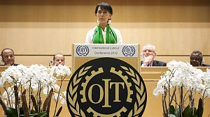 Al via da Ginevra il tour europeo di San Suu Kyi