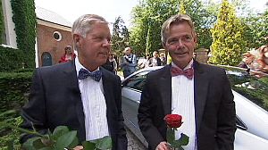 Denmark: Gay couple marry in church under new law