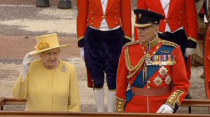 UK Queen Elizabeth at Trooping of the Colour