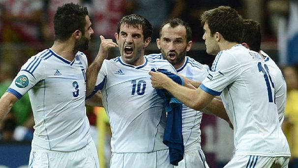 EURO 2012: Greece stun Russia to book euro2012 quarter-final spot