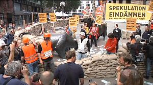 Germany protesters ‘Attac’ on financial transaction tax