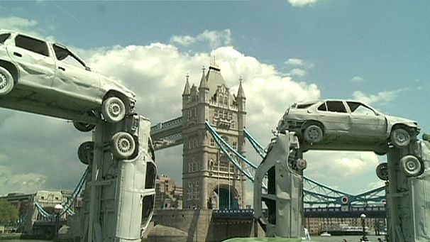 Citihenge art sculpture marks Summer Solstice
