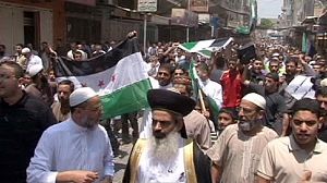 Palestinians rally in Gaza to support Syria revolt