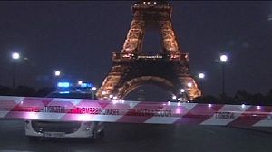 Man in Eiffel Tower suicide leap