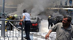 Damascus central court hit by bomb