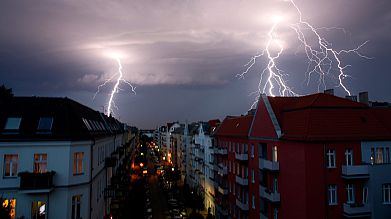 Tempestade de relâmpagos em Berlim