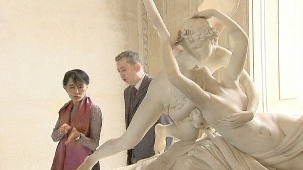 Suu Kyi’s last day of European tour