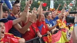 Spain celebrates Euro 2012 final win over Italy