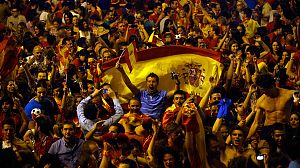 Spain celebrates historic Euro 2012 football win