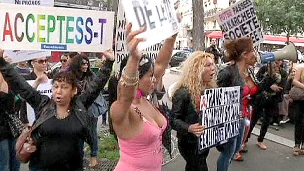 Sex workers protest in Paris