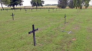 German graves desecrated ahead of reconciliation ceremony