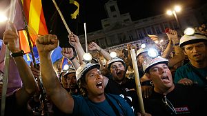Spain’s marching miners arrive in Madrid