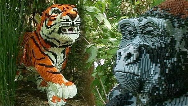 Lego bricks come to life at New York’s Bronx Zoo