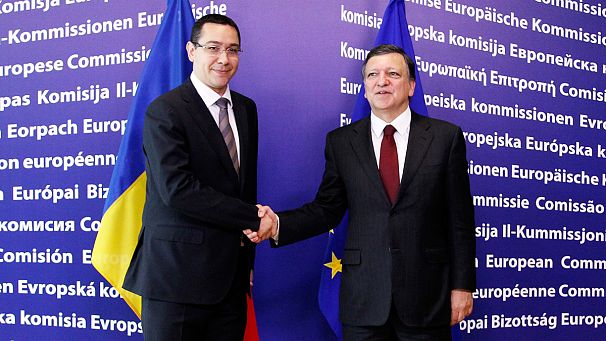 Romania’s PM in Brussels to defend bid to oust president