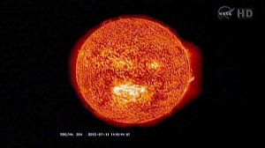Solar storm hurtles towards Earth