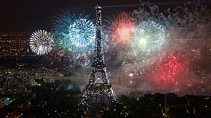 Disco light show marks Bastille Day