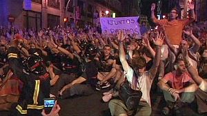 Sleeping rough in Spain’s streets to protest cuts