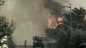 Fires rage on Italian island of Sardinia