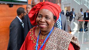 African leaders hail first woman at helm of AU