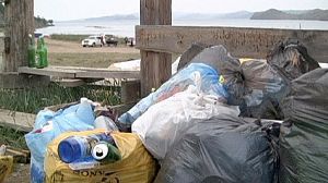 Rubbish removed from Russia’s Lake Baikal