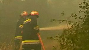 Tourists flee wildfire in Croatia
