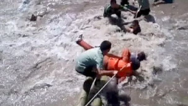 Chinese flood rescues