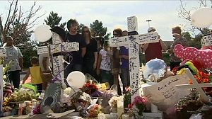Batman star visits victims of the Colorado cinema shooting