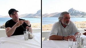 From Grease to Greece: Travolta and De Niro on holiday
