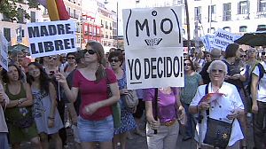 Madrid protest against plans to restrict abortion