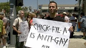 US fast food chain defiant in gay marriage row