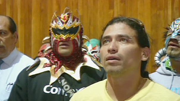 Mexican wrestlers’ pilgrimage