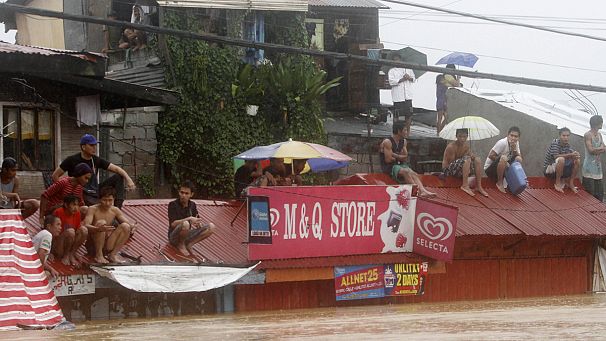 Half of Manila under water after torrential rains