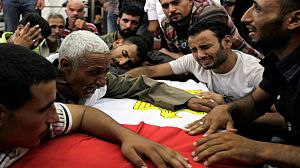 Funerals for Egyptian officers killed on Israeli border
