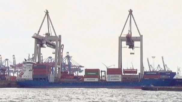 German imports and export slide