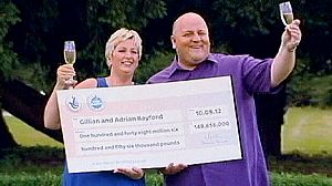 Suffolk couple celebrate 188 million euro lottery win
