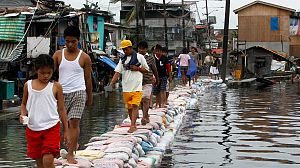 Tropical storm hits northern Philippines
