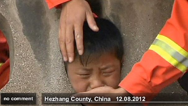 Chinese boy rescued