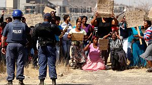 South Africa police claim self-defence in deadly mine clashes