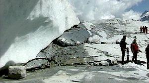 Vanishing alpine landscape
