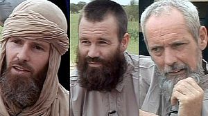 Video of broadcast of hostages held in Mali
