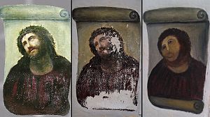Christ fresco ruined by amateur restorer in Spain