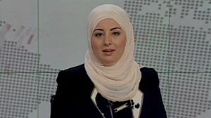 Woman presenter wears Islamic headscarf on Egyptian TV