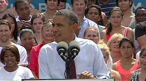 Obama attacks Romney over “secret” success plan
