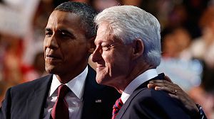 Clinton supports Obama as he becomes official Democrat presidential candidate
