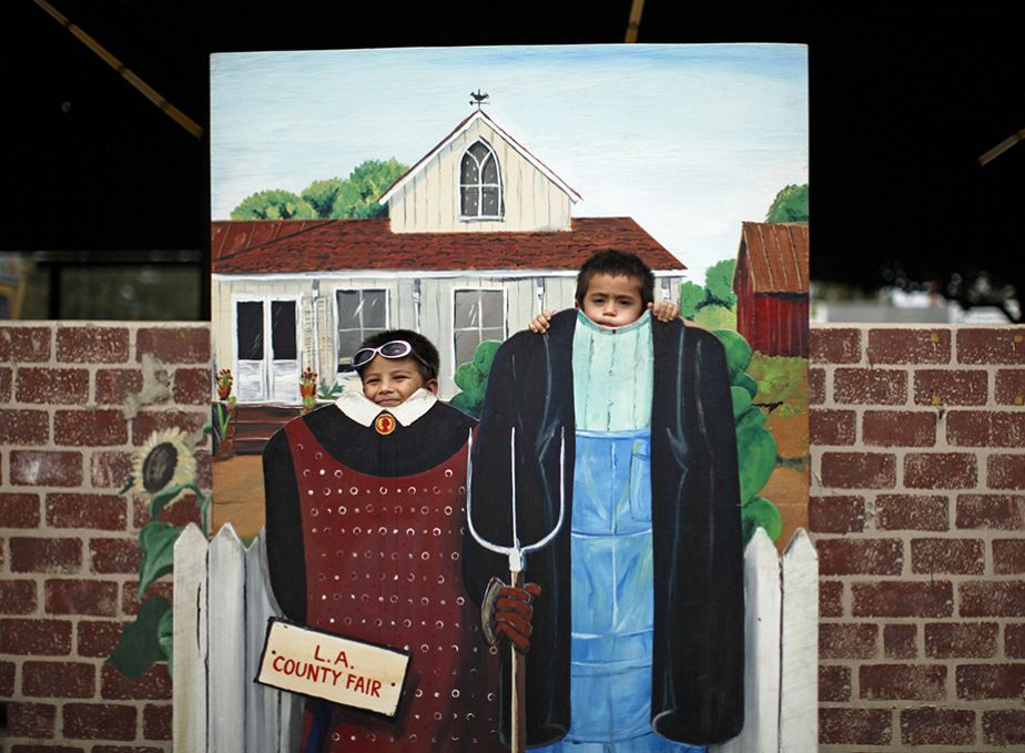 Family portrait at the Los Angeles County Fair Family portrait at the Los Angeles County Fair