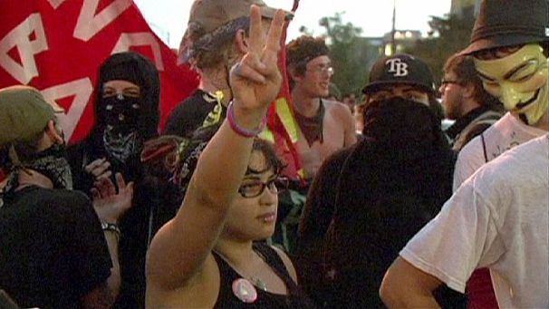 Occupy Movement marches at Democratic Convention