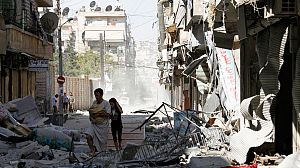 Air power pounds eastern Aleppo