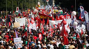 Spanish unions demand austerity referendum