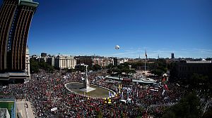 Protesters swamp the streets of Madrid