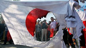Continúan las protestas en China contra Japón